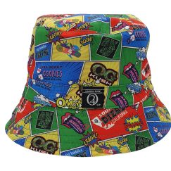 Reversible 420 Bucket Hat - Comic Style