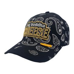 Paisley Big Buddha Cheese Snapback Hat - Glow in the dark